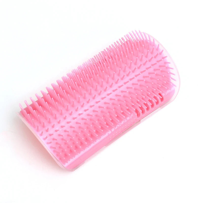 Corner Cat Self-Groomer 2-Pack — Wall Brush with Catnip Pocket