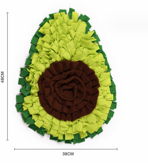 Avocado XL snuffle mat — 48 cm × 38 cm