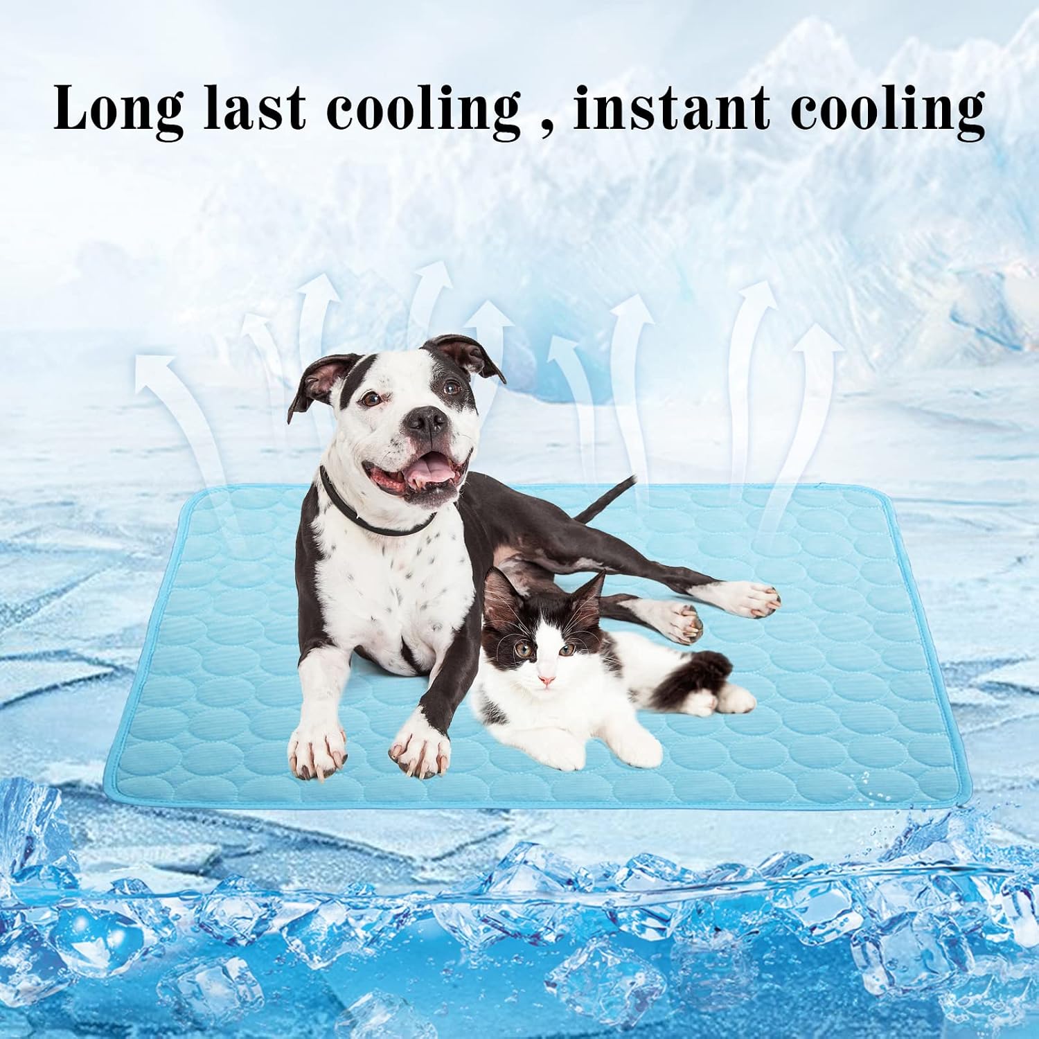 Ice-silk cooling mat fabric detail