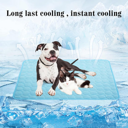 Ice-silk cooling mat fabric detail