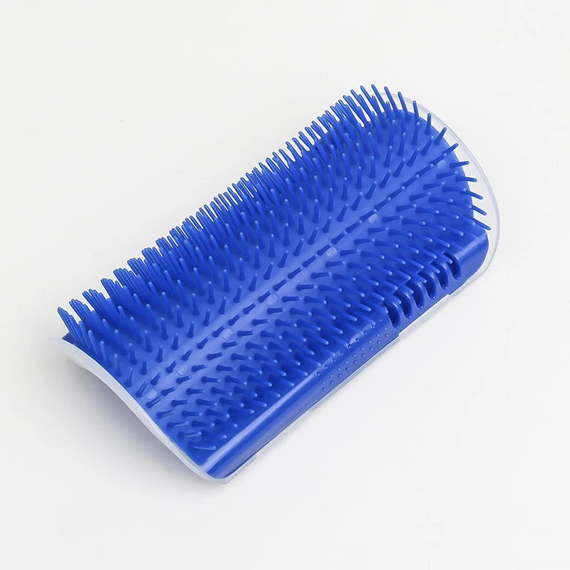 Corner Cat Self-Groomer 2-Pack — Wall Brush with Catnip Pocket