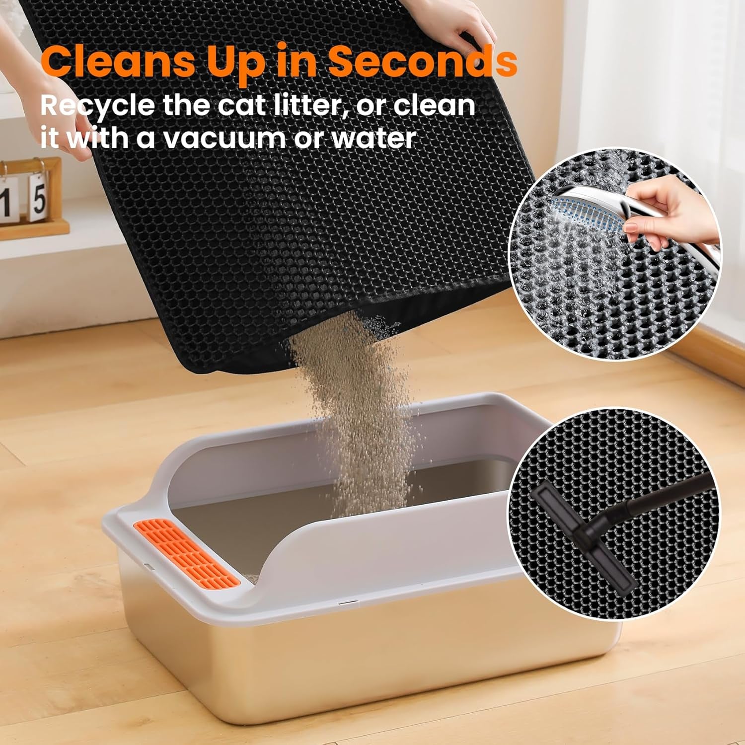 Honeytrap Litter Mat — Double-Layer Honeycomb Litter Catcher