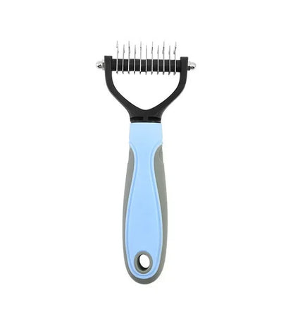 Double-Sided De-Shedding Comb — Undercoat Fur Remover for Cats & Dogs