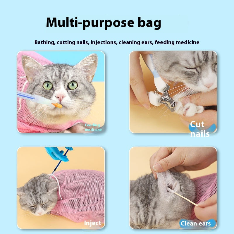 Multi-purpose: bathing, nail cutting, ear cleaning, giving medicine